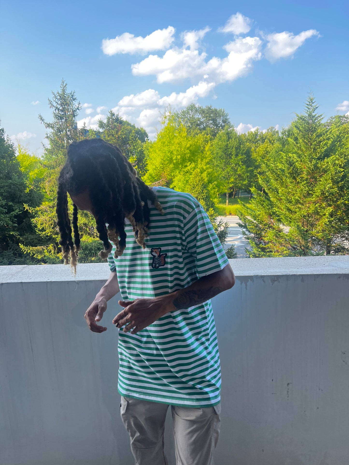 Red panda patch shirt