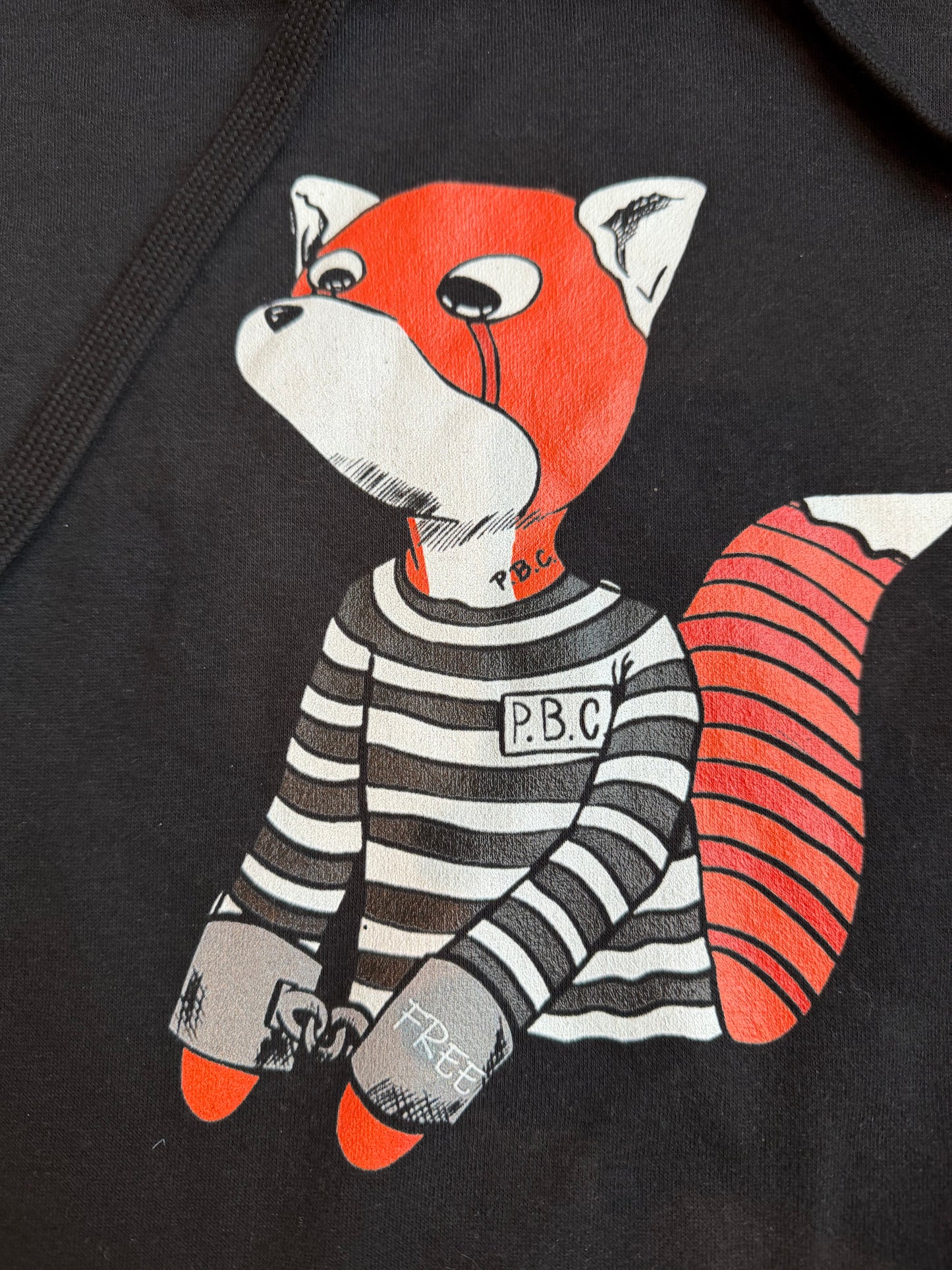 pbc red panda hoodie